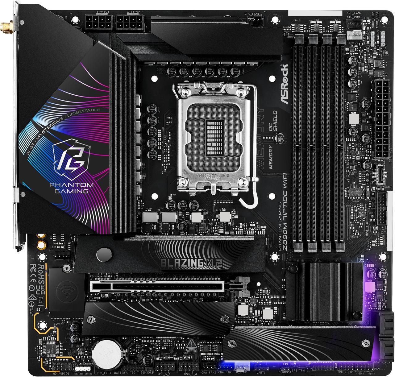 Mother Asrock (lga1851) Z890m Riptide Wifi