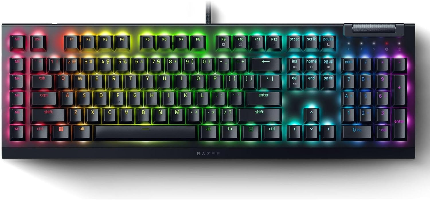 Teclado Gamer Razer Blackwidow V4 X Yellow-sw Esp