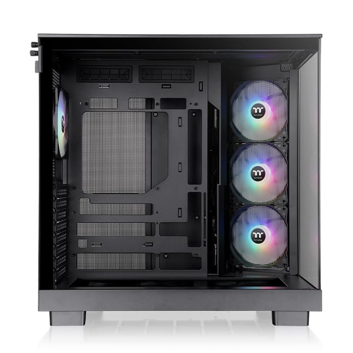 Gabinete Thermaltake View 380 Xl Tg Argb Black Tempered Glass