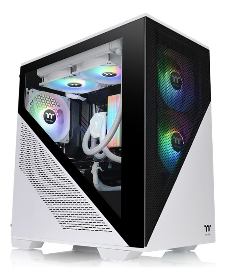 Gabinete Gamer Thermaltake Divider 170 Tg Argb Snow White Temp Glass