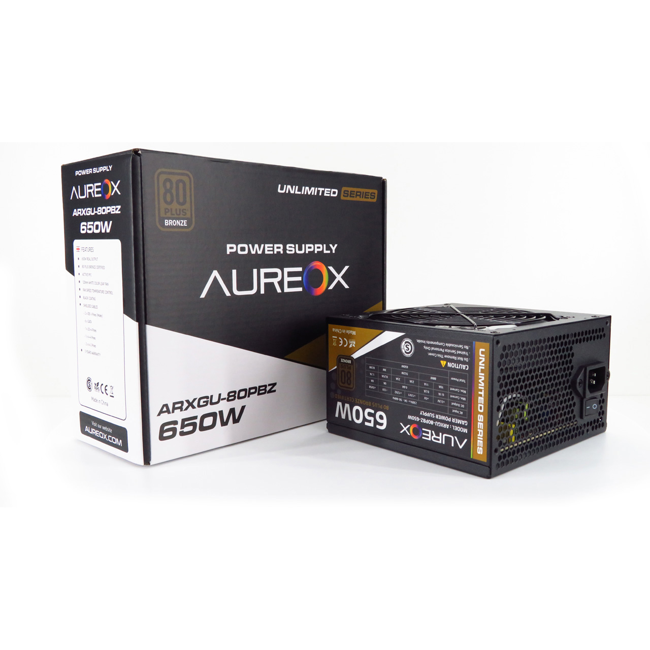 Fuente Gamer Aureox 650w Bronze 80+psu