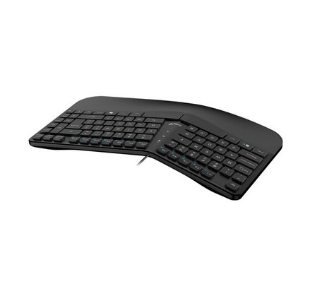 Teclado Curvo Ergonomico Genius Ergo Kb-700 Black Usb