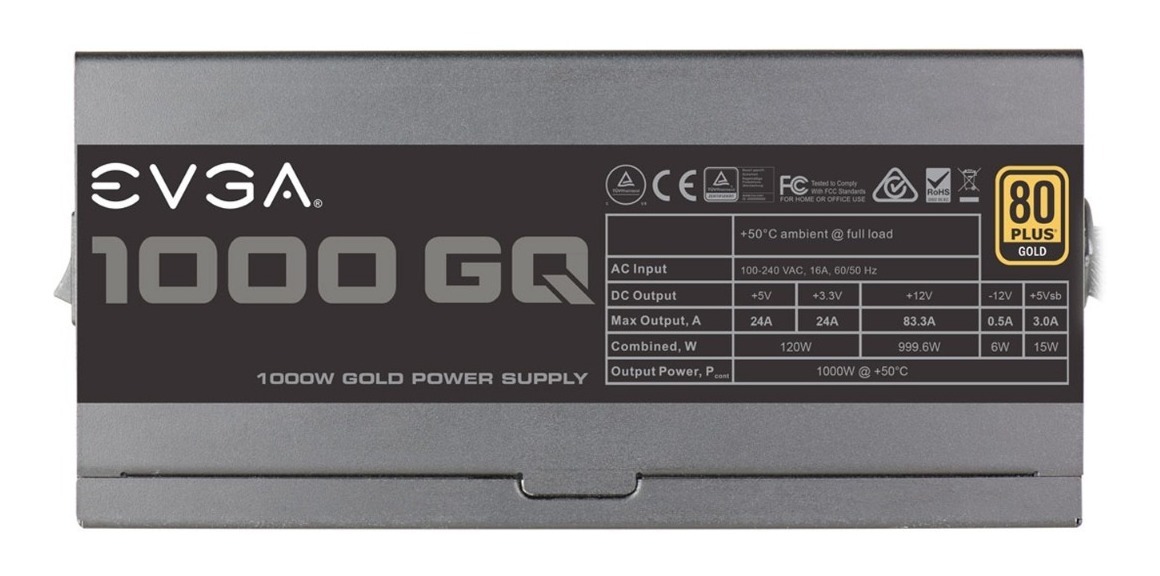 Fuente Evga 1000w Gq V8 80 Plus Gold