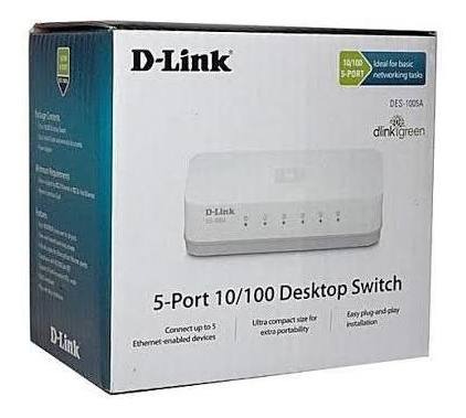 D-link Des-1005a Switch 5 Puertos 10/100mbps