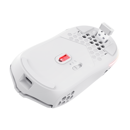 Mouse Trust Helox Gaming Wireless Liviano White Gxt929w