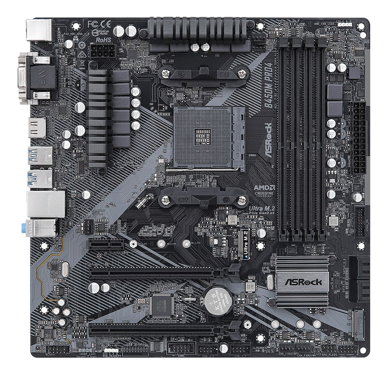 Mother Asrock (am4) B450m Pro4 R2.0