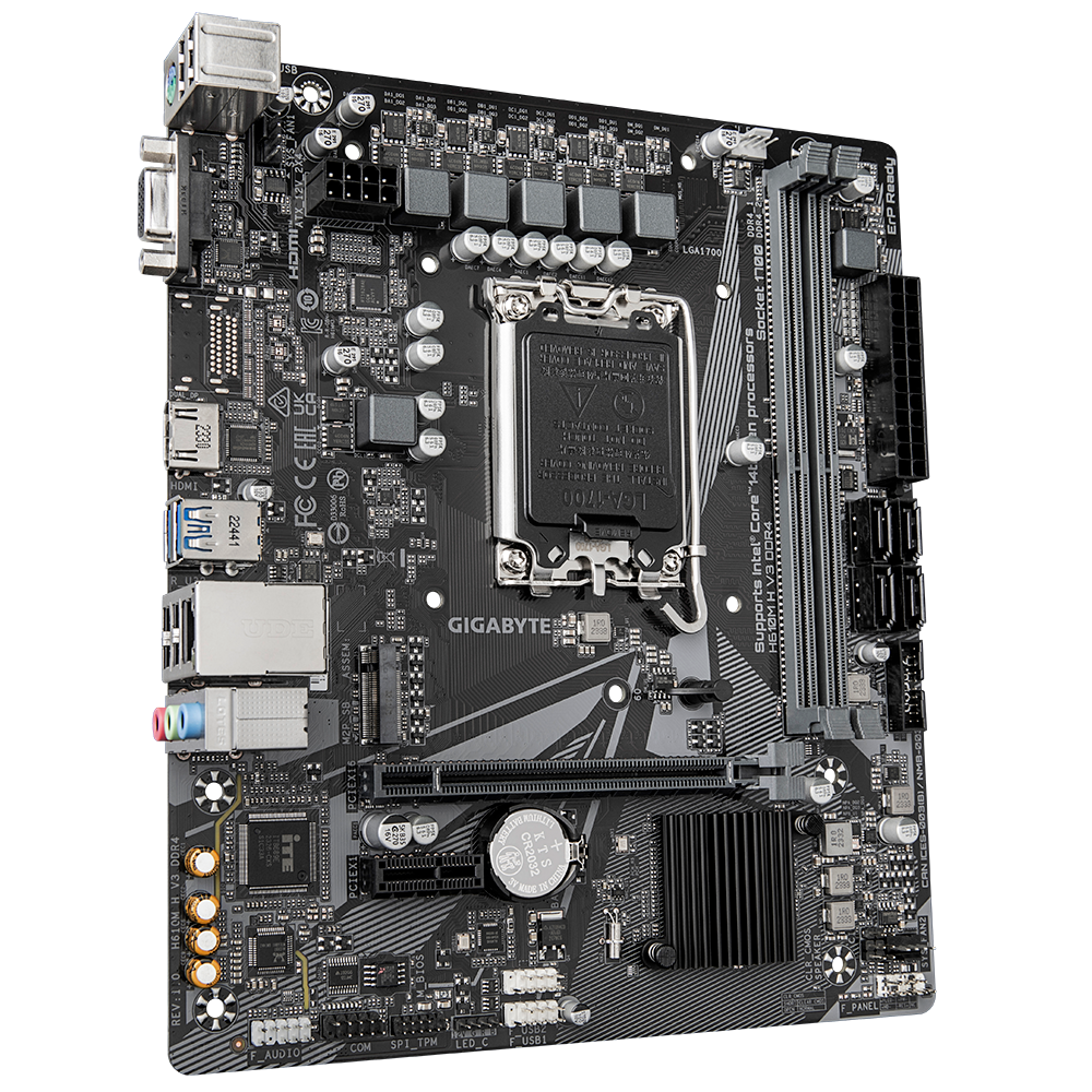 Mother Gigabyte (lga1700) H610m H V3 Ddr4