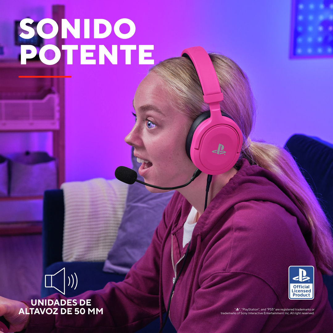 Auricular Gamer Trust Forta Gxt498p Ps5 Pink