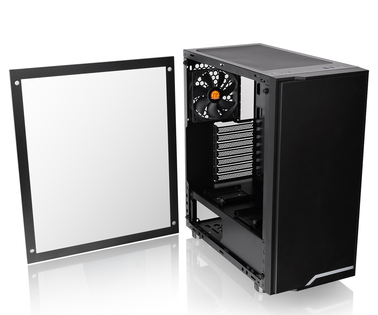 Gabinete Thermaltake H100 Tg Black Blue Led