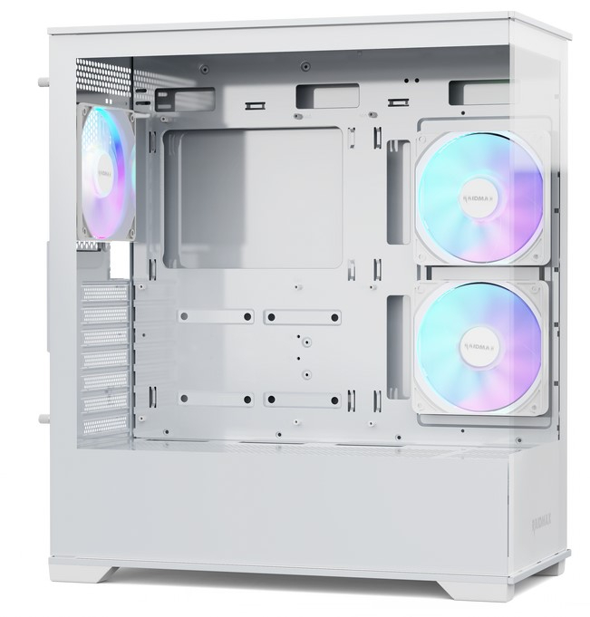 Gabinete Gamer Raidmax Infinita I801 Fishtank Argb Tg White