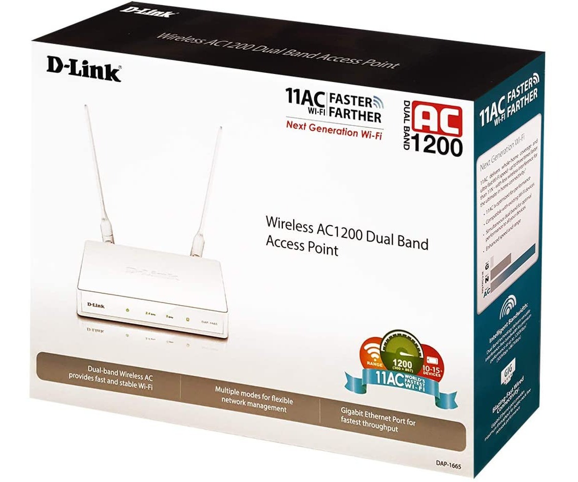 D-link Wireless As1200 Dual Band Access Point Dap-1665