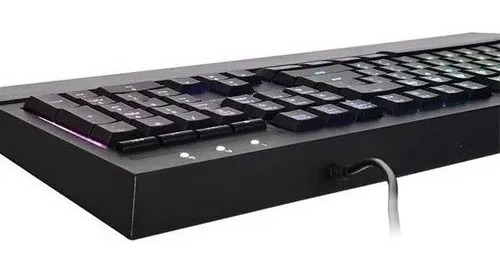 Teclado Gamer Tt Esports Combo Challenger Elite Rgb Membrane Kb Laser Engraved Keycap Sw Control