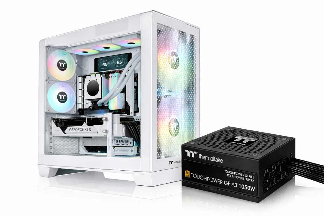 Gabinete C/fuente View 390 + 1050w 80 Plus Gold (white Edition)