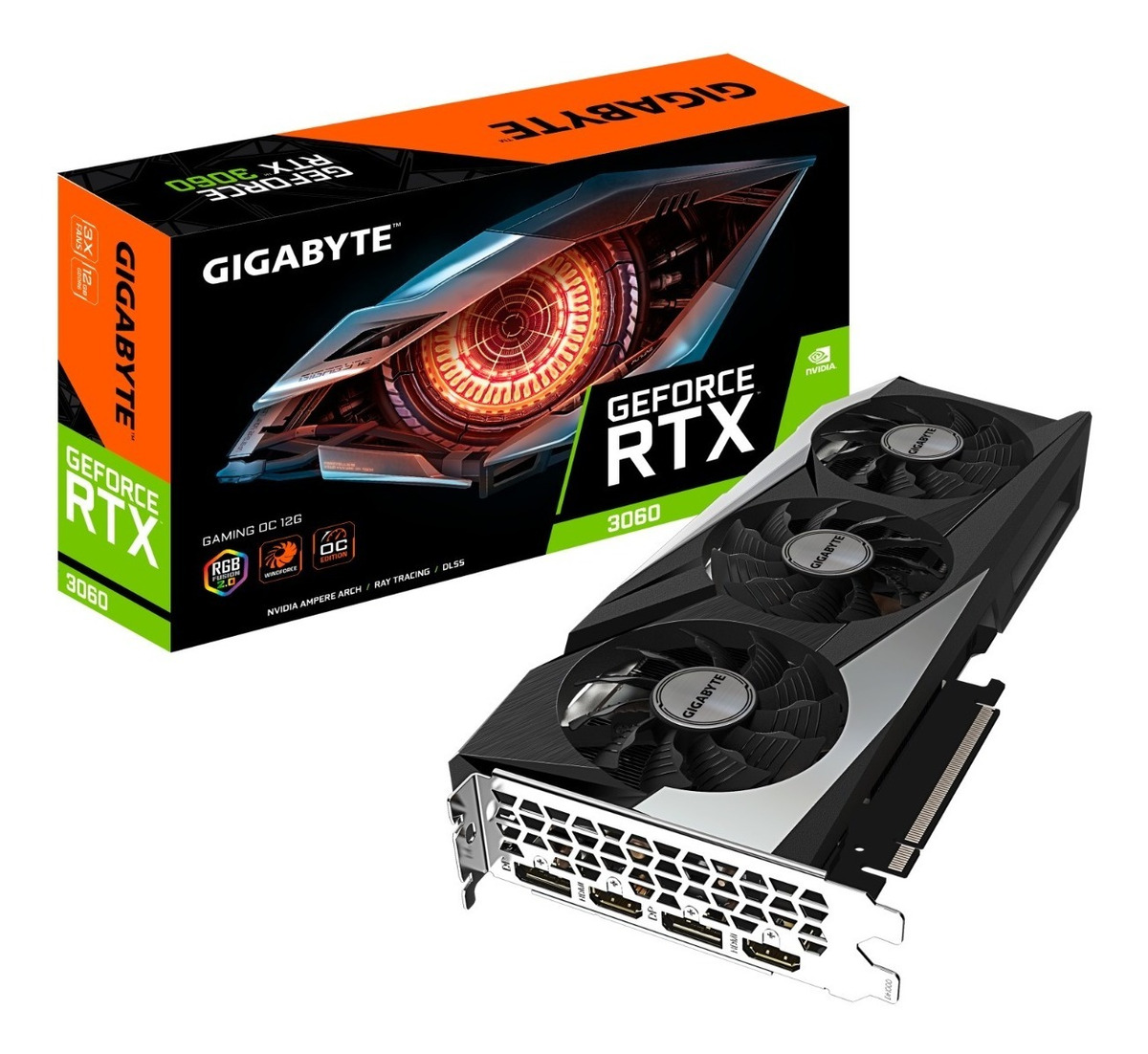 Placa De Video Gigabyte Rtx 3060 Gaming Oc 12gb