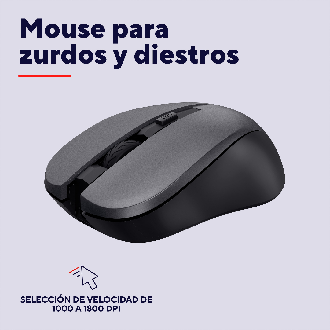 Combo Teclado Y Mouse Trust Trezo Wireless Eco Es