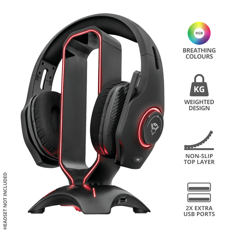 Accesorios Base Auriculares Trust Gxt 265 Cintar Rgb