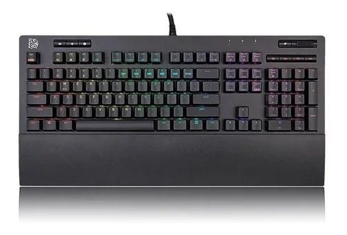 Teclado Gamer Tt Esports Neptune Elite Ttc Rgb Blue Axis Black Spanish