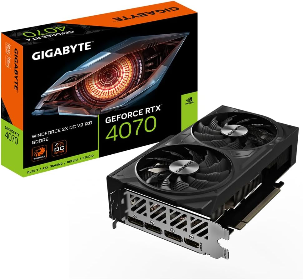 Placa De Video Gigabyte Rtx 4070 Windforce 2x Oc 12gb